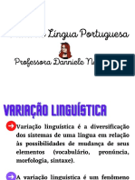 Português - 7ºAB - Variações Linguísticas