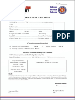 NSS Enrollment Form 2022-23