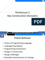 Pertemuan 3 Key Construction Decisions