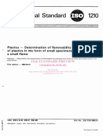 ISO 1210 Flammability Test for Plastics