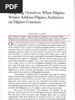 Download Imagining Ourselves - Bienvenido Lumbera by Sarj Sescon SN61128577 doc pdf