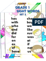 Basic Sight Words Grade 1