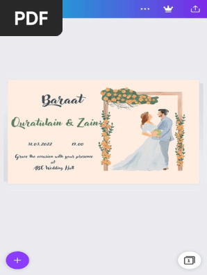Wedding Invitation - Card
