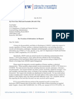 FOIA Request: CREW: Food And Drug Administration: Regarding Communications Between the FDA and Martin Shkreli: 7/28/2011