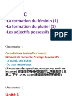 Grammaire 1 - UNITE 1C (27 Sept. 2022)