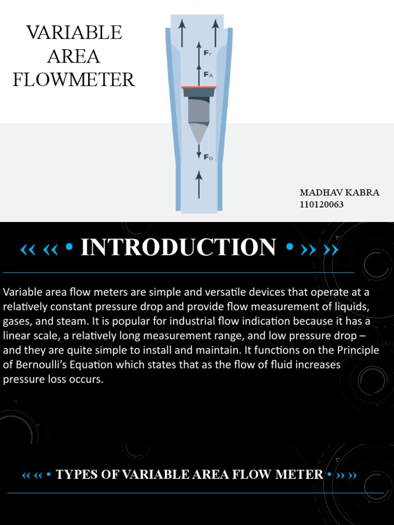 Variable Area Flow Meter Overview | PDF | Buoyancy | Flow Measurement