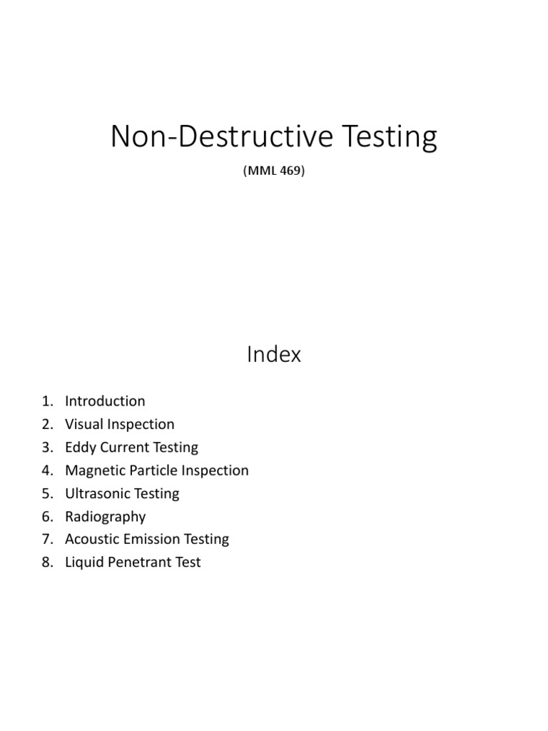 Ultrasonic Testing in NDT Methods | PDF | Electrical Impedance | Inductor