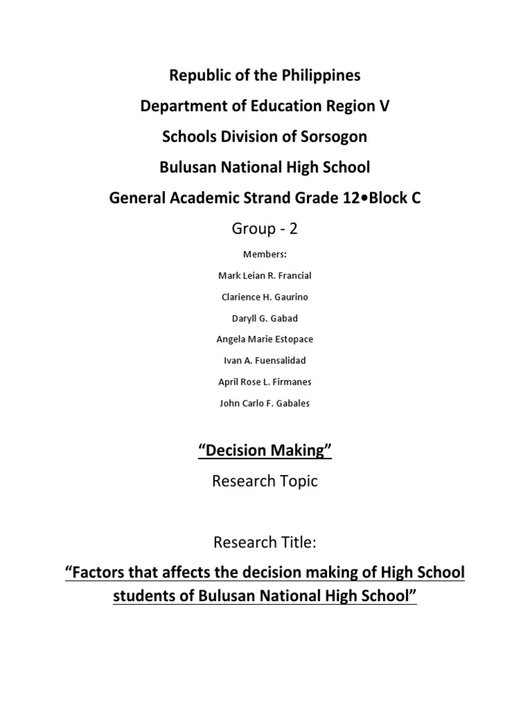 Republic of The Philippines Department of Education Region V | PDF ...
