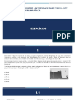 Física - Exercícios sobre velocidade inicial, eletrocardiograma e etiquetas RFID