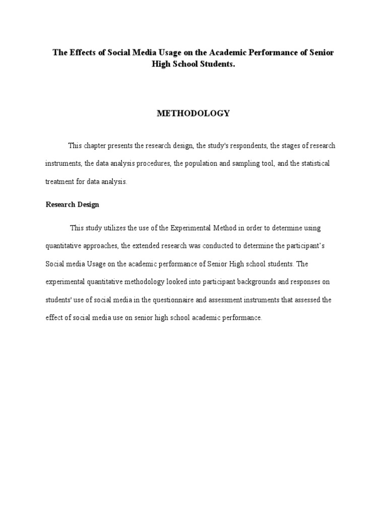 Social Media's Impact on High School Academics | PDF | Wellness