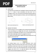 Panduan Membuat Objek 2D dan 3D di AutoCAD | PDF