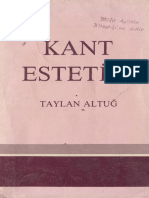 Taylan Altuğ Kant Estetiği Payel Yayınları