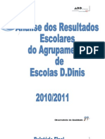 Relatório Final dos Resultados Escolares do Agrupamento 2010-2011
