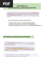 4.3 Orthogonal Diagonalization