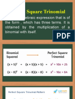 Perfect Square Trinomial