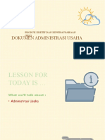 ADMINISTRASI USAHA