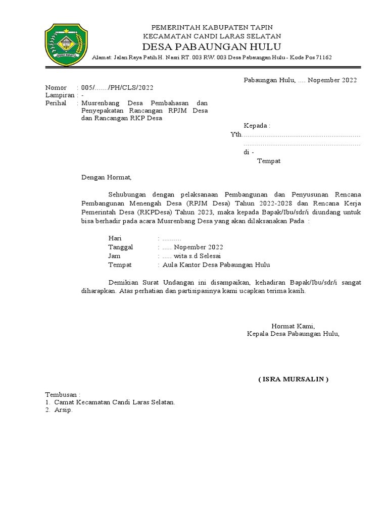 Notulen Musdes RPJM dan RKP Desa | PDF | Sains & Matematika