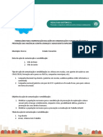 Formulário para comprovação das ações de comunicação e sensibilização para a prevenção das violências contra crianças e adolescentes implementadas no Município de Morros-MA