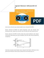 Cara Memprogram Sensor Ultrasonik Di Arduino UNO