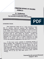 McMeniman (1997) - Methods of Estimating Intake of Grazing Animals