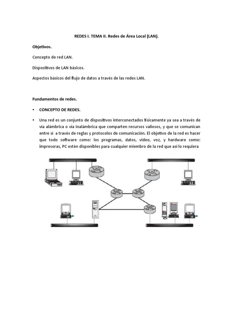 Introducción a Redes LAN y Flujo de Datos | PDF | Red de computadoras ...
