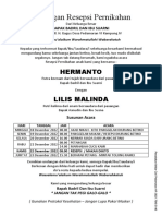 Undangan Resepsi Pernikahan - A4 - Hermanto