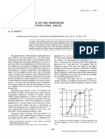 Effect of Grain Size of The Properites of MN Austenite Steel 110G13L