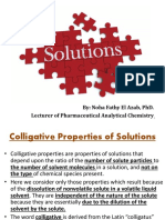 Colligative Properties of Solutions