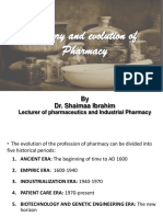  History of Pharmacy