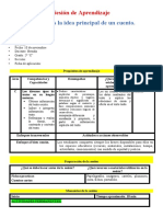 Sesión de Aprendizaje JUEVES 10 - 11 - 22