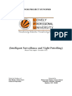 Minor Project Synopsis: Intelligent Surveillance and Night Patrolling