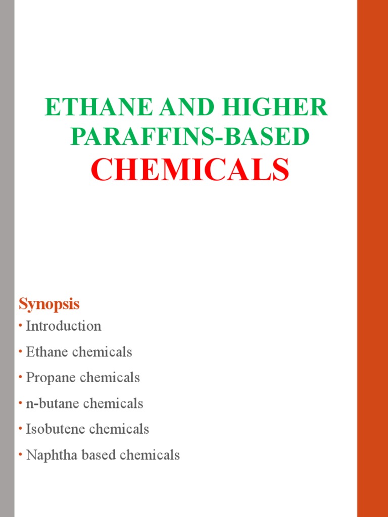 Ethane and Higher ParaffinsBased Chemicals PDF Cracking (Chemistry