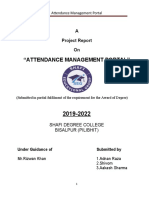 "Attendance Management Portal": A Project Report On
