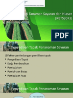 Tajuk 2 - Penyediaan Tapak Penanaman Sayuran