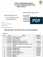 Evaluation of Tar Reinforced with Plastic Waste