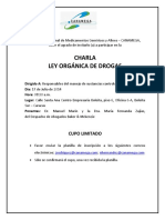 Charla Ley Organica de Droga 17 de Julio 2014