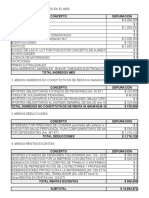 Ejercicio 1 Formato Desarrollado Excel