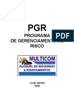 PGR - Programa de Gerenciamento de Riscos para Construção de Redes de Abastecimento de Água