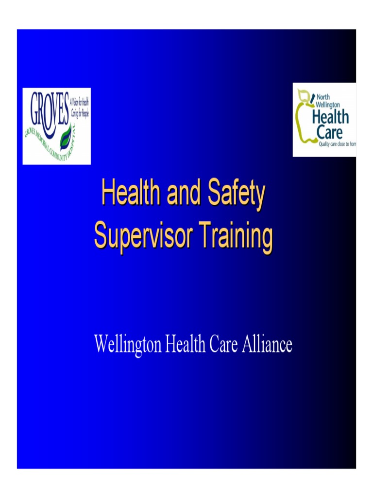 Health and Safety Training Supervisor 2 PDF