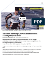 Doldisen Henning Sjökvist Bäste Svensk I Skidskyttepremiären - SVT Sport