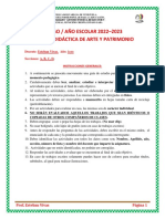 Arte y Patrimonio 1er Año PROF ESTEBAN