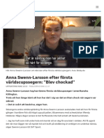 Anna Swenn-Larsson Efter Första Världscupssegern: "Blev Chockad" - SVT Sport