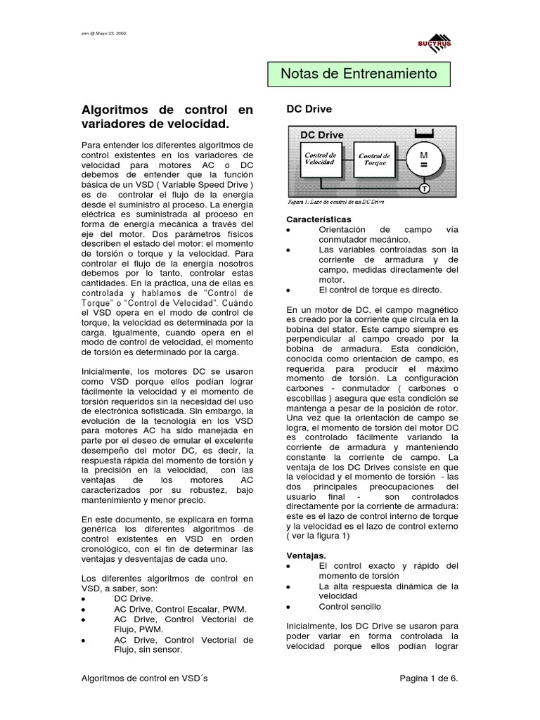 Algoritmos de Control en VSD S | PDF | Vector Euclidiano | Motor eléctrico