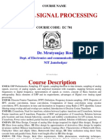 EC28EC 701digital Signal Processing Lecture 1