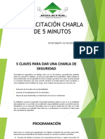 Capacitación Charla de 5 Minutos