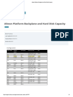 Alteon Platform Backplane and Hard Disk Capacity