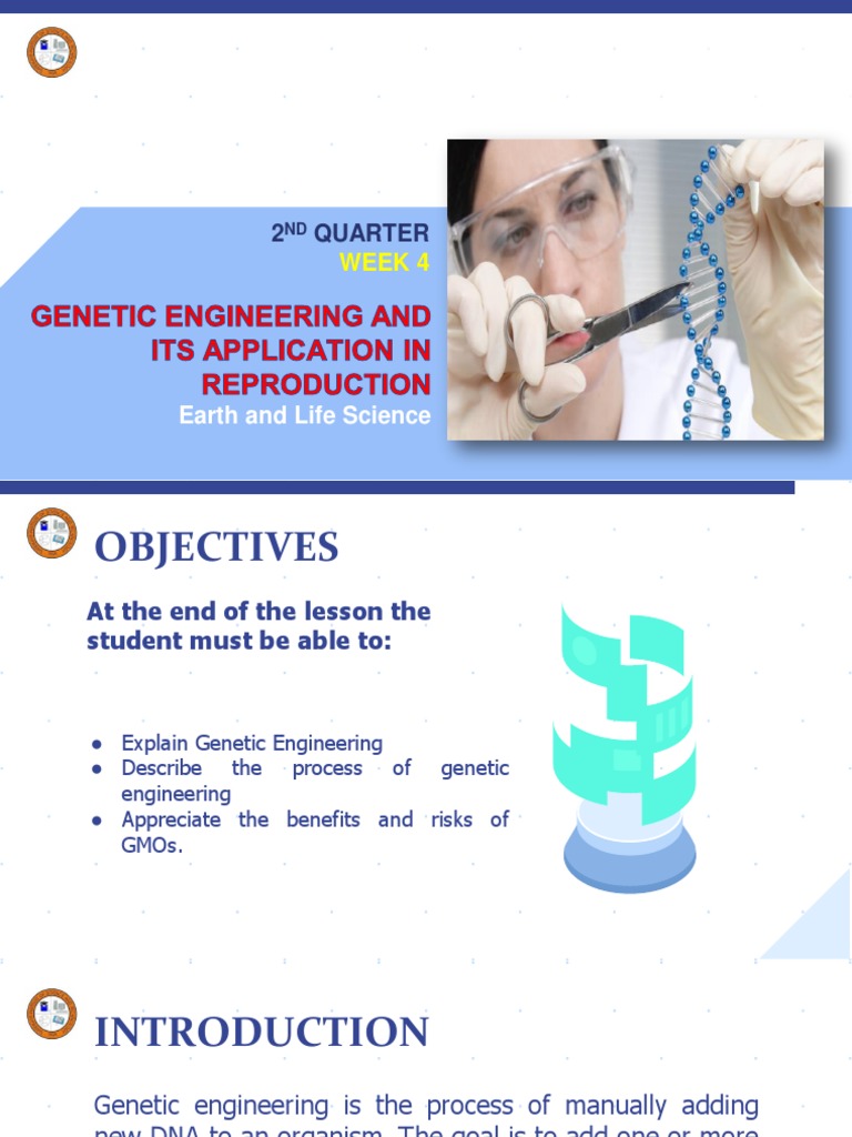 WEEK 4 - Q2 - Earth and Life | PDF | Genetic Engineering | Genetically ...
