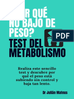 Test Del Metabolismo
