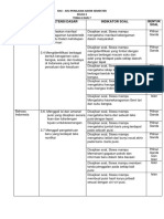 Kisi - Kisi PTS Kelas 4a