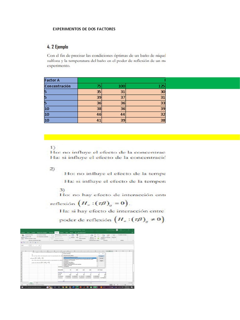 Diseño Multifactorial | PDF | Análisis de variación